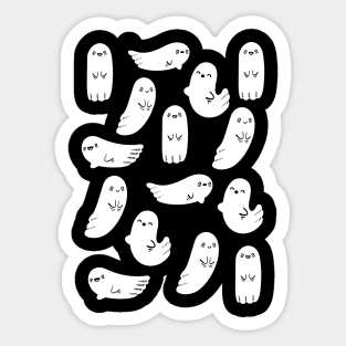 Cute and Spooky Ghosts Sticker